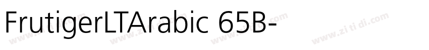 FrutigerLTArabic 65B字体转换